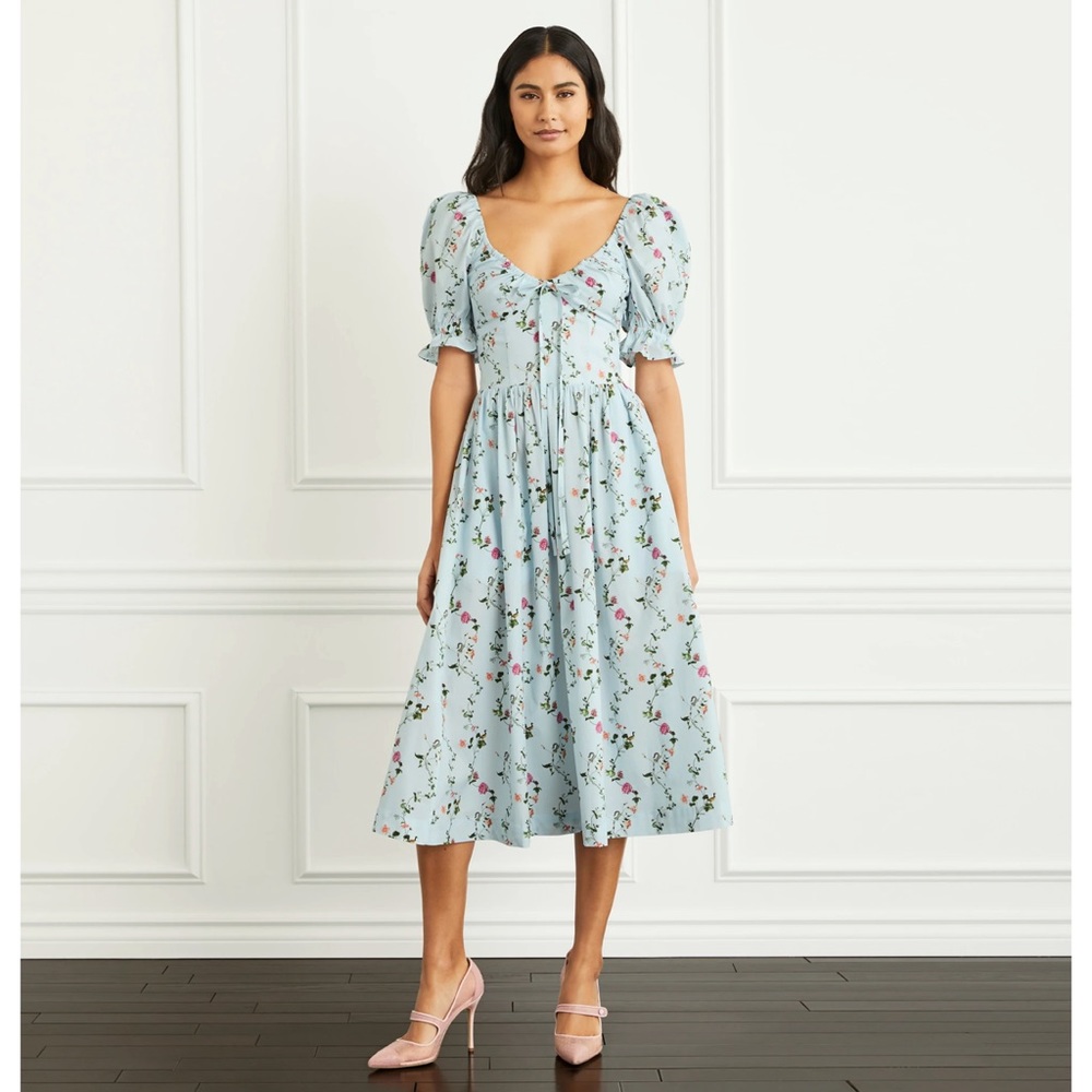 Hill House Home Ophelia Dress in Pond Floral XS - SOLD OUT ONLINE